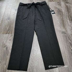 DKNY Suffolk High Waisted Self Tie Pants